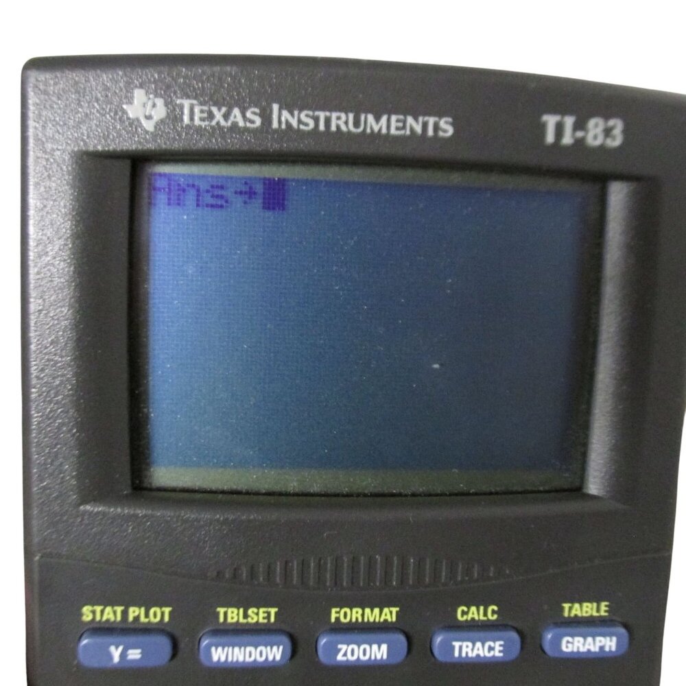 Texas Instruments TI-83 Graphing Calculator w/ Cover Black Tested - Picture 2 of 4